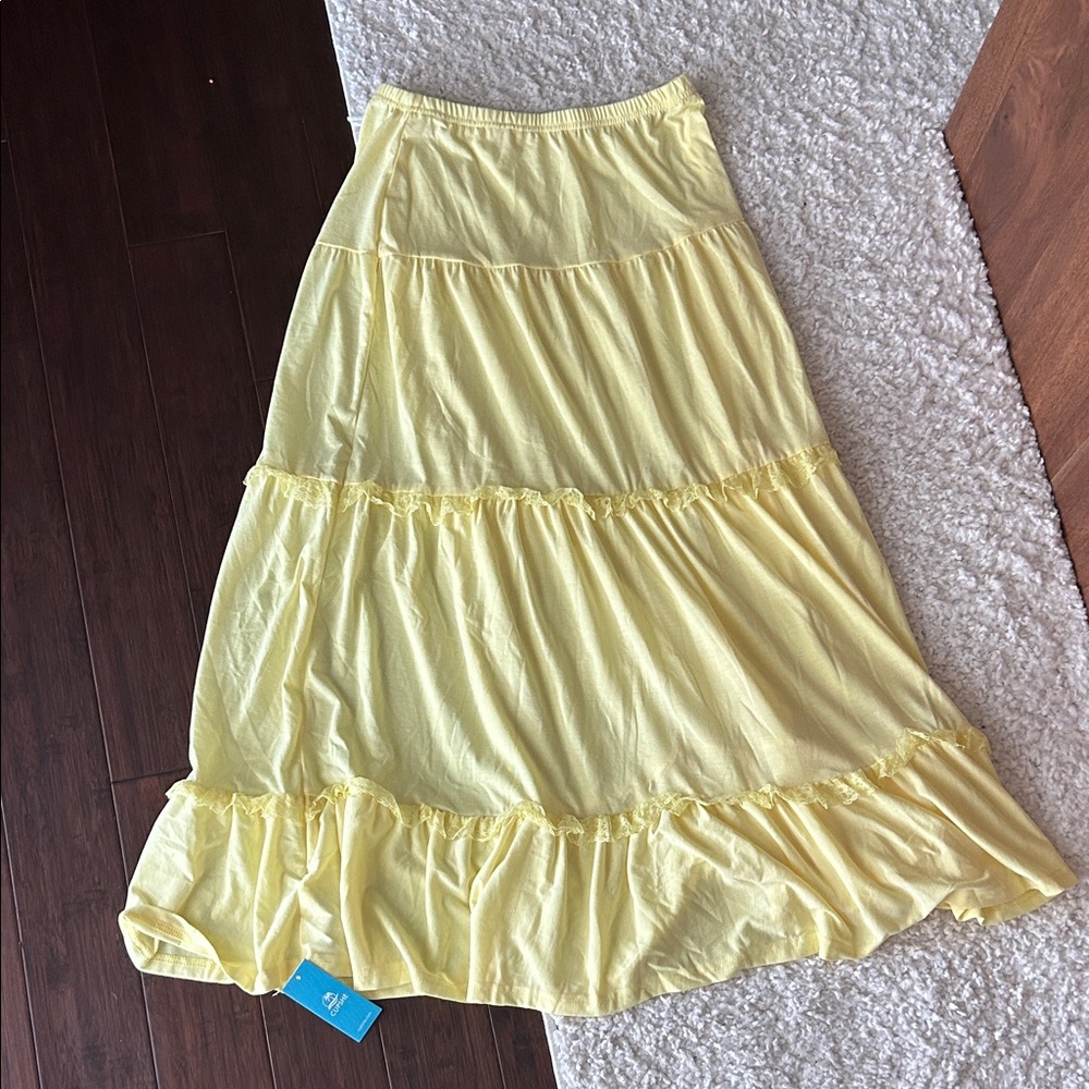 Yellow Maxi Skirt